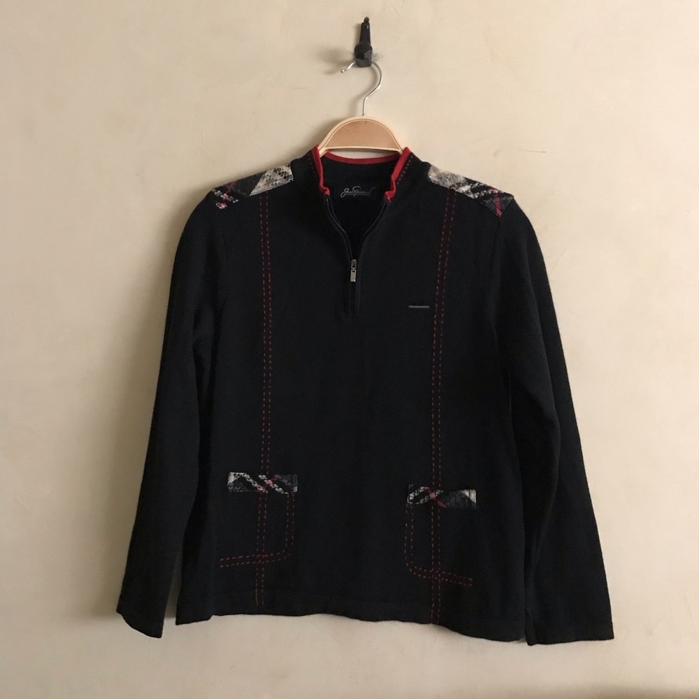 Jack Nicklaus Black Long Sleeve Knit Top - Picture 8 of 10
